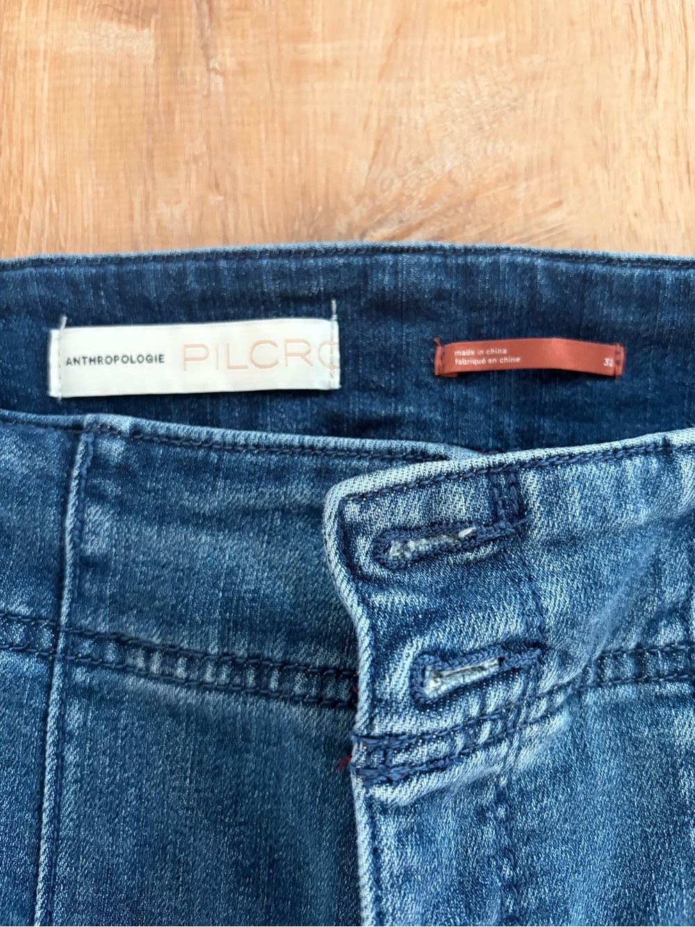 Anthropologie Pilcro Dark Blue High-Rise Denim Jeans